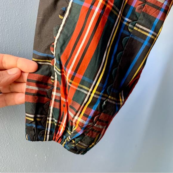 NWT J. Crew Scalloped Tie Neck Stewart Tartan Plaid Top Size XS - Picture 6 of 11